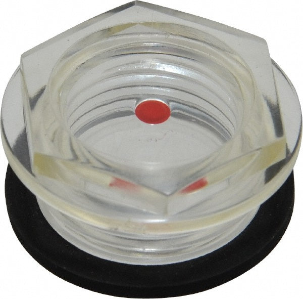 J.W. Winco TLT-G3/4 G 3/4 Thread, 28mm Distance Across Flats, Plastic Oil Level Sight Glasses