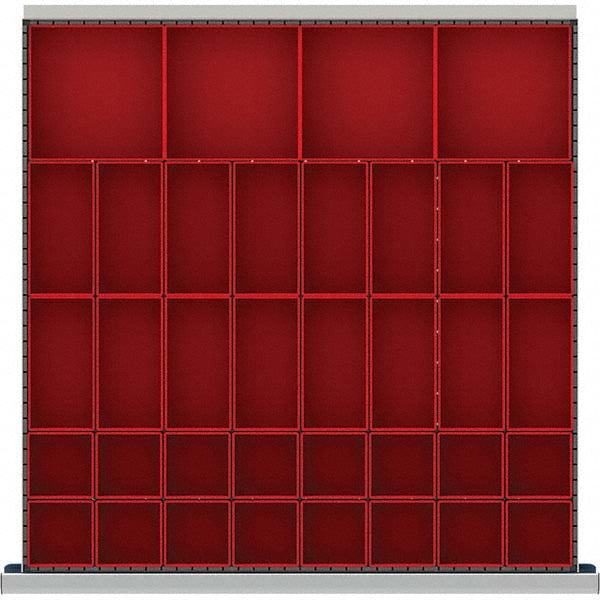 LISTA DR036-75 36-Compartment Drawer Divider Layout for 2.17" High Drawers