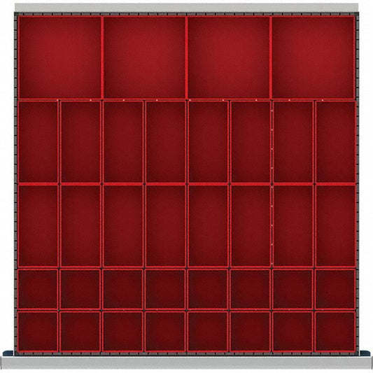 LISTA DR036-75 36-Compartment Drawer Divider Layout for 2.17" High Drawers