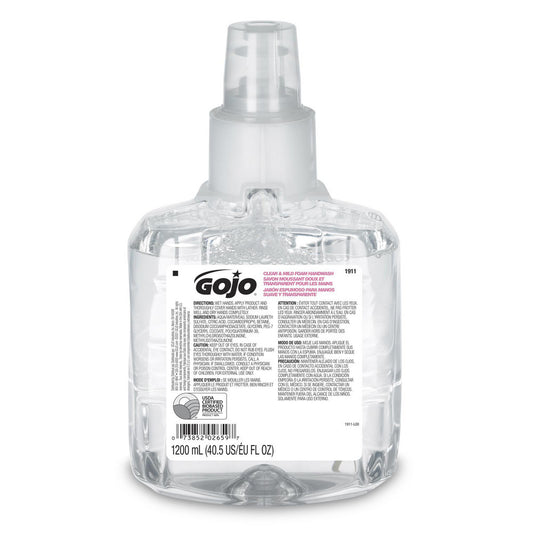 GOJO 1911-02 Hand Cleaner Soap 1,200 mL Dispenser Refill