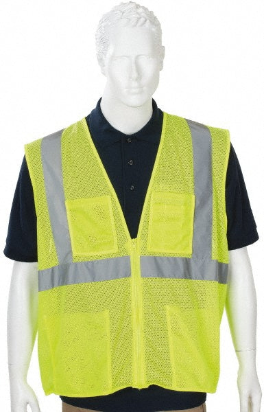 PIP 302-MVGZ4PLY-M High Visibility Vest  Medium, Surveyor's Vest,  ANSI Class 2