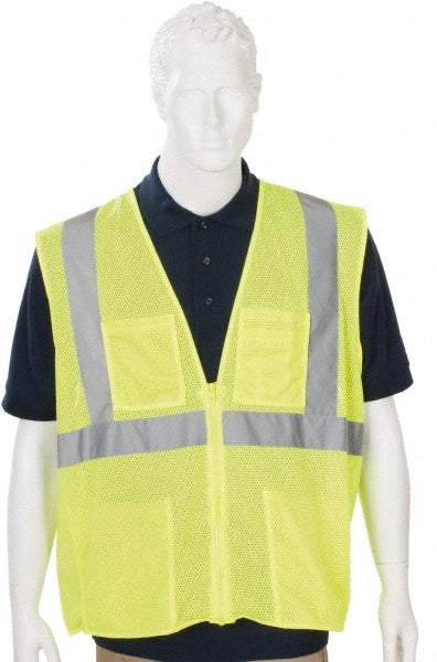 PIP 302-MVGZ4PLY-XL High Visibility Vest  X-Large, Surveyor's Vest,  ANSI Class 2