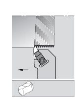 Kennametal 1098795 Indexable Threading Toolholder External, Right Hand, 20 x 20 mm Shank