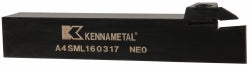 Kennametal 1953182 Indexable Grooving-Cutoff Toolholder A4SML160317, 3 mm Min Groove Width, 17 mm Max Depth of Cut, Left Hand