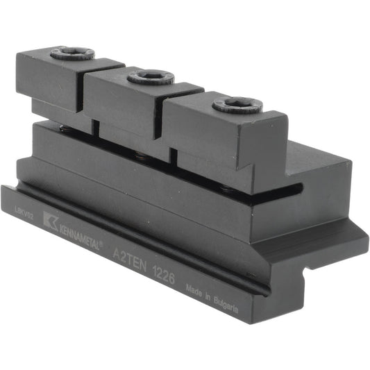 Kennametal 1878050 Tool Block Style A2TEN, 26mm Blade Height, 3.39" OAL, 1.57"& OAH, Indexable Cutoff Blade Tool Block