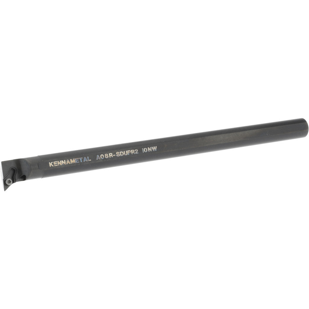 Kennametal 1094691 Indexable Boring Bar A08RSDUPR2, 18.54 mm Min Bore Dia, Right Hand Cut, 1/2" Shank Dia, -3 &deg Lead Angle, Steel