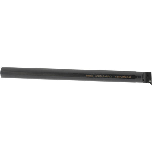Kennametal 1094700 Indexable Boring Bar A12SSVUBL2, 24.89 mm Min Bore Dia, Left Hand Cut, 3/4" Shank Dia, -3 &deg Lead Angle, Steel