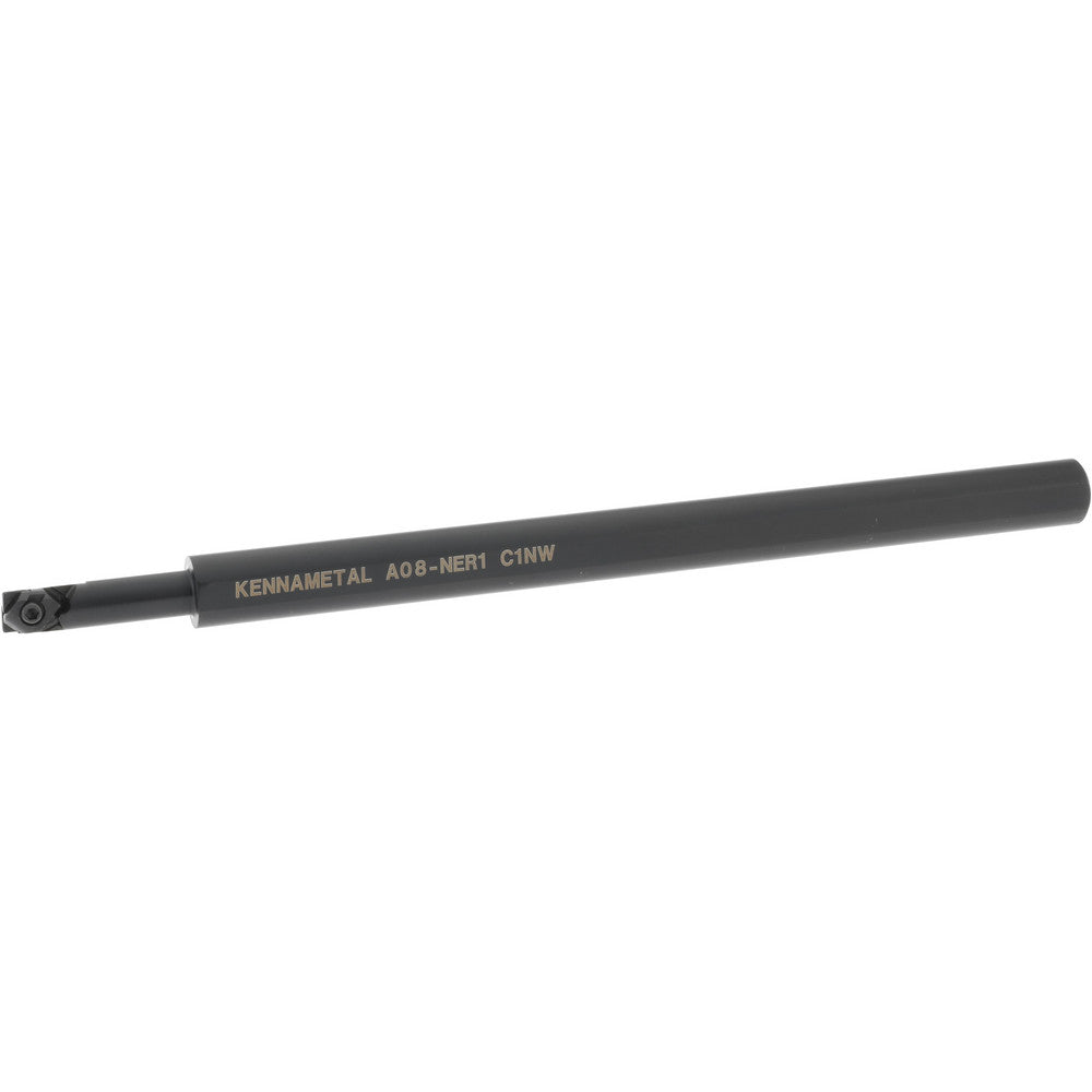 Kennametal 1094827 Indexable Boring Bar A08NER1, 11.18 mm Min Bore Dia, Right Hand Cut, 1/2" Shank Dia, 3 &deg Lead Angle, Steel
