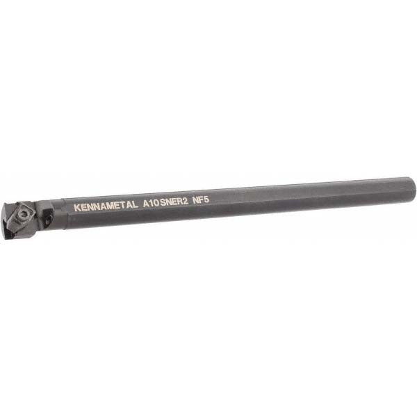 Kennametal 1094829 Indexable Boring Bar A10NER2, 25.4 mm Min Bore Dia, Right Hand Cut, 5/8" Shank Dia, 3 &deg Lead Angle, Steel