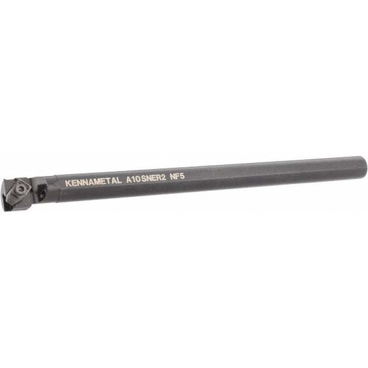 Kennametal 1094829 Indexable Boring Bar A10NER2, 25.4 mm Min Bore Dia, Right Hand Cut, 5/8" Shank Dia, 3 &deg Lead Angle, Steel