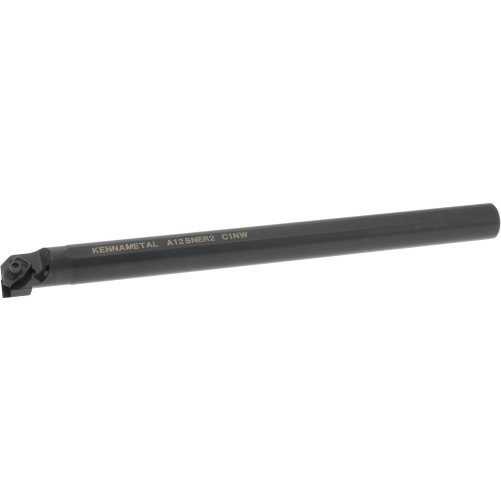 Kennametal 1094831 Indexable Boring Bar A12NER2, 28.58 mm Min Bore Dia, Right Hand Cut, 3/4" Shank Dia, 3 &deg Lead Angle, Steel
