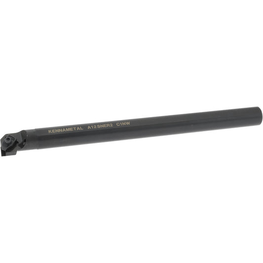Kennametal 1094831 Indexable Boring Bar A12NER2, 28.58 mm Min Bore Dia, Right Hand Cut, 3/4" Shank Dia, 3 &deg Lead Angle, Steel