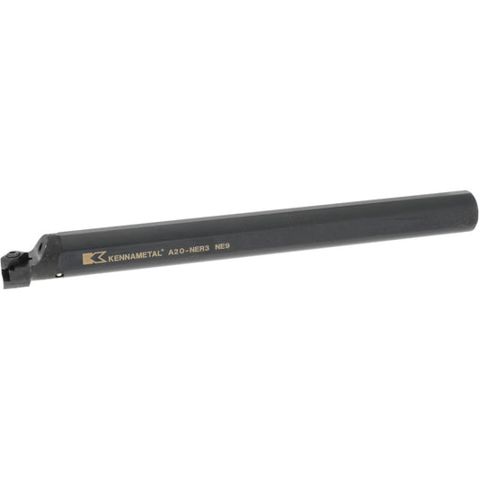 Kennametal 1094837 Indexable Boring Bar A20NER3, 44.45 mm Min Bore Dia, Right Hand Cut, 1-1/4" Shank Dia, 3 &deg Lead Angle, Steel