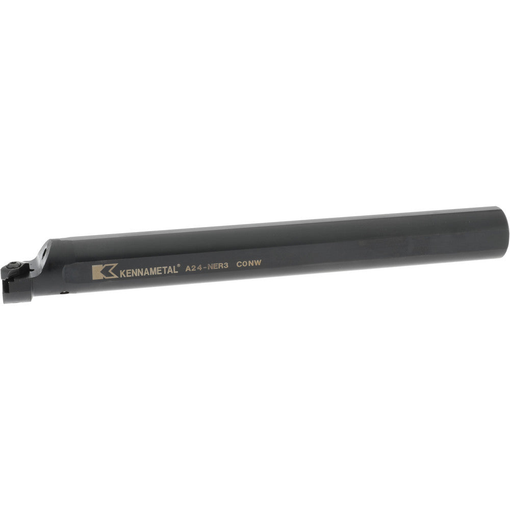 Kennametal 1094839 Indexable Boring Bar A24NER3, 50.8 mm Min Bore Dia, Right Hand Cut, 1-1/2" Shank Dia, 3 &deg Lead Angle, Steel