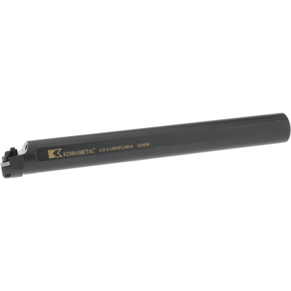 Kennametal 1095796 Indexable Boring Bar A24UMWLNR4, 44.7 mm Min Bore Dia, Right Hand Cut, 1-1/2" Shank Dia, -5 &deg Lead Angle, Steel