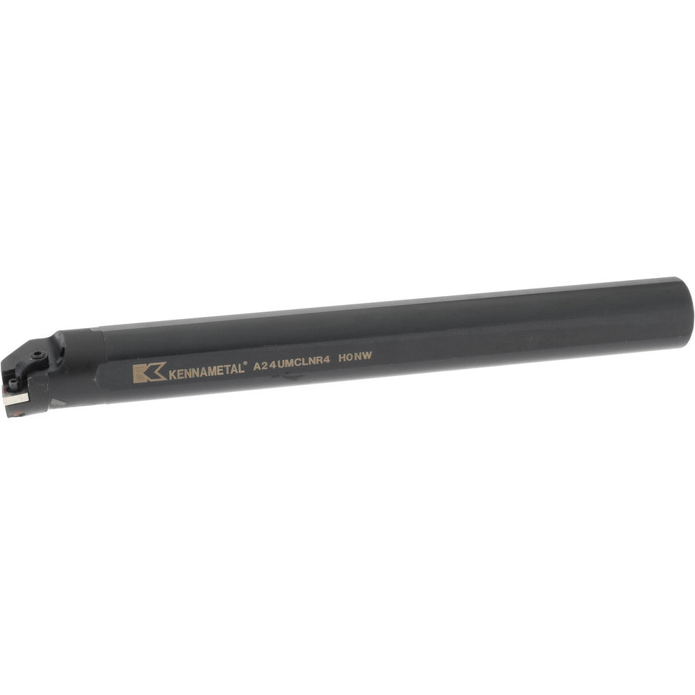 Kennametal 1096419 Indexable Boring Bar A24UMCLNR4, 44.7 mm Min Bore Dia, Right Hand Cut, 1-1/2" Shank Dia, -5 &deg Lead Angle, Steel