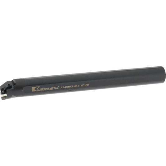 Kennametal 1096419 Indexable Boring Bar A24UMCLNR4, 44.7 mm Min Bore Dia, Right Hand Cut, 1-1/2" Shank Dia, -5 &deg Lead Angle, Steel