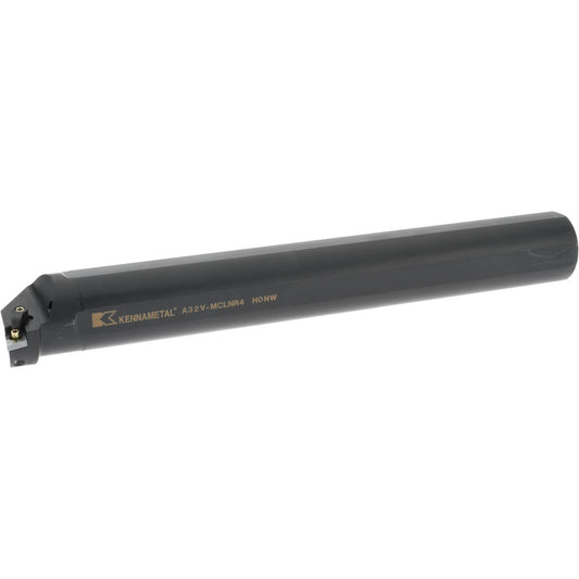 Kennametal 1096421 Indexable Boring Bar A32MCLNR4, 60.96 mm Min Bore Dia, Right Hand Cut, 2" Shank Dia, -5 &deg Lead Angle, Steel