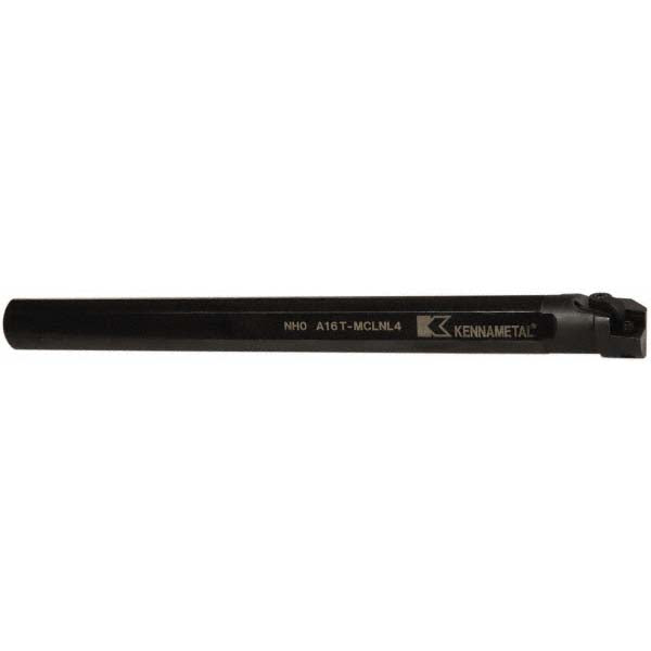 Kennametal 1096430 Indexable Boring Bar A16TMCLNL4, 30.48 mm Min Bore Dia, Left Hand Cut, 1" Shank Dia, -5 &deg Lead Angle, Steel