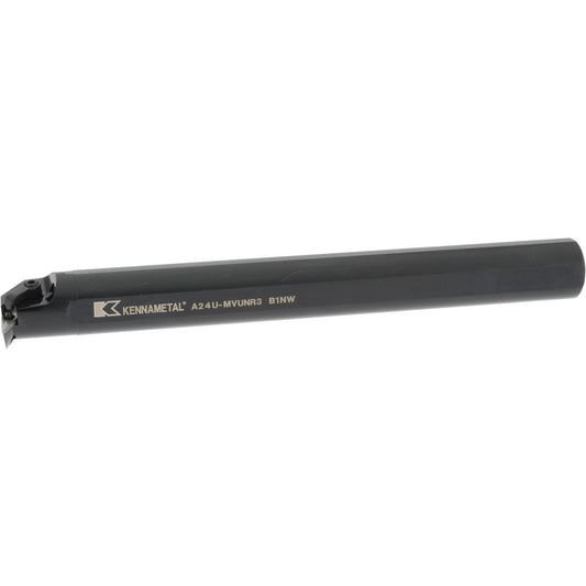 Kennametal 1096467 Indexable Boring Bar A24MVUNR3, 50.8 mm Min Bore Dia, Right Hand Cut, 1-1/2" Shank Dia, -3 &deg Lead Angle, Steel