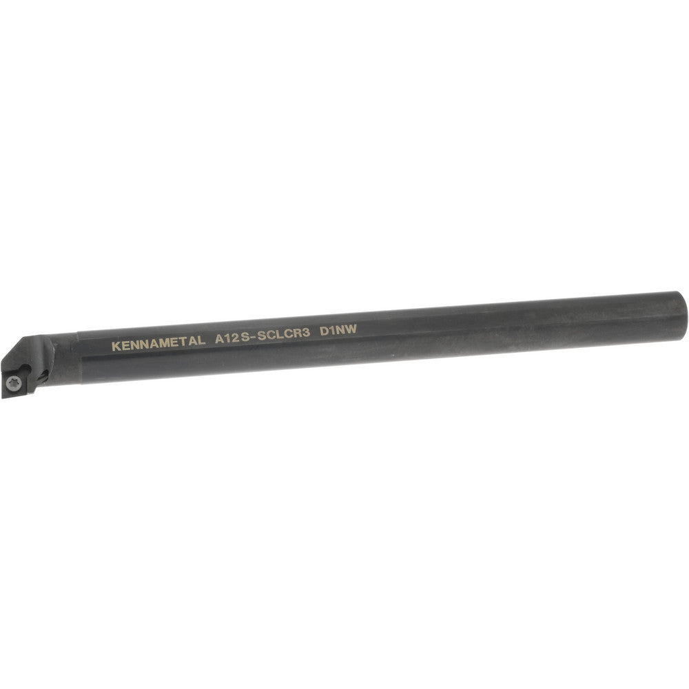 Kennametal 1328590 Indexable Boring Bar A12SSCLCR3, 23.62 mm Min Bore Dia, Right Hand Cut, 3/4" Shank Dia, -5 &deg Lead Angle, Steel