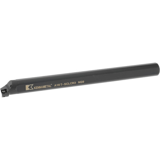 Kennametal 1328592 Indexable Boring Bar A16TSCLCR3, 30.48 mm Min Bore Dia, Right Hand Cut, 1" Shank Dia, -5 &deg Lead Angle, Steel