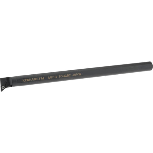 Kennametal 1328619 Indexable Boring Bar A08RSDUCR2, 18.54 mm Min Bore Dia, Right Hand Cut, 1/2" Shank Dia, -3 &deg Lead Angle, Steel