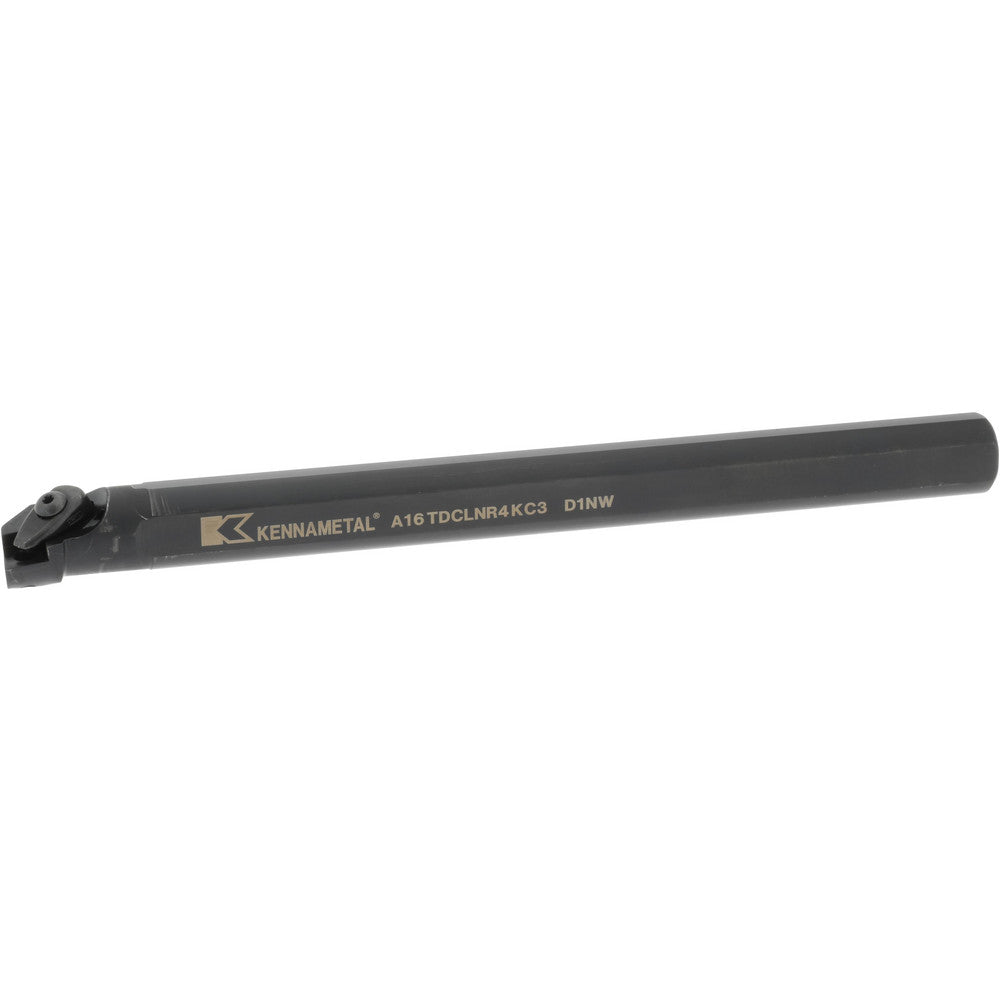 Kennametal 2408518 Indexable Boring Bar A16TDCLNR4KC3, 30.48 mm Min Bore Dia, Right Hand Cut, 1" Shank Dia, -5 &deg Lead Angle, Steel