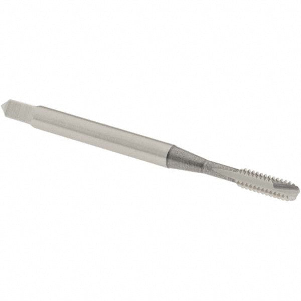 OSG 1206500 Spiral Point Tap #4-40 UNC, 2 Flutes, Bottoming Chamfer, 2B/3B Class of Fit, HSS, Bright/Uncoated Coated