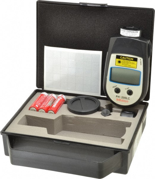 Mitutoyo 982-552 Accurate up to 0.006 +/- 0.5% Digit (600 to 99,999 RPM) and 0.4 +/- 1% Digit (600 to 99,999 RPM), Contact and Noncontact Tachometer