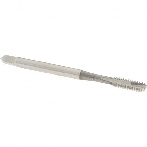 OSG 1212500 Spiral Point Tap #6-32 UNC, 2 Flutes, Bottoming Chamfer, 2B Class of Fit, HSS, Bright/Uncoated Coated