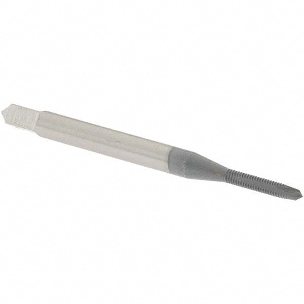 OSG 1205402 Spiral Point Tap #1-72 UNF, 2 Flutes, Plug Chamfer, 2B Class of Fit, HSS, elektraLUBE Coated