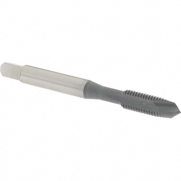 OSG 1230402 Spiral Point Tap 1/4-28 UNF, 2 Flutes, Plug Chamfer, 3B Class of Fit, HSS, elektraLUBE Coated
