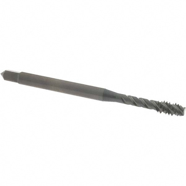 OSG 2213401 Spiral Flute Tap #10-24, UNC, 3 Flute, Modified Bottoming Chamfer, 2B Class of Fit, Vanadium High-Speed Steel, Oxide Finish