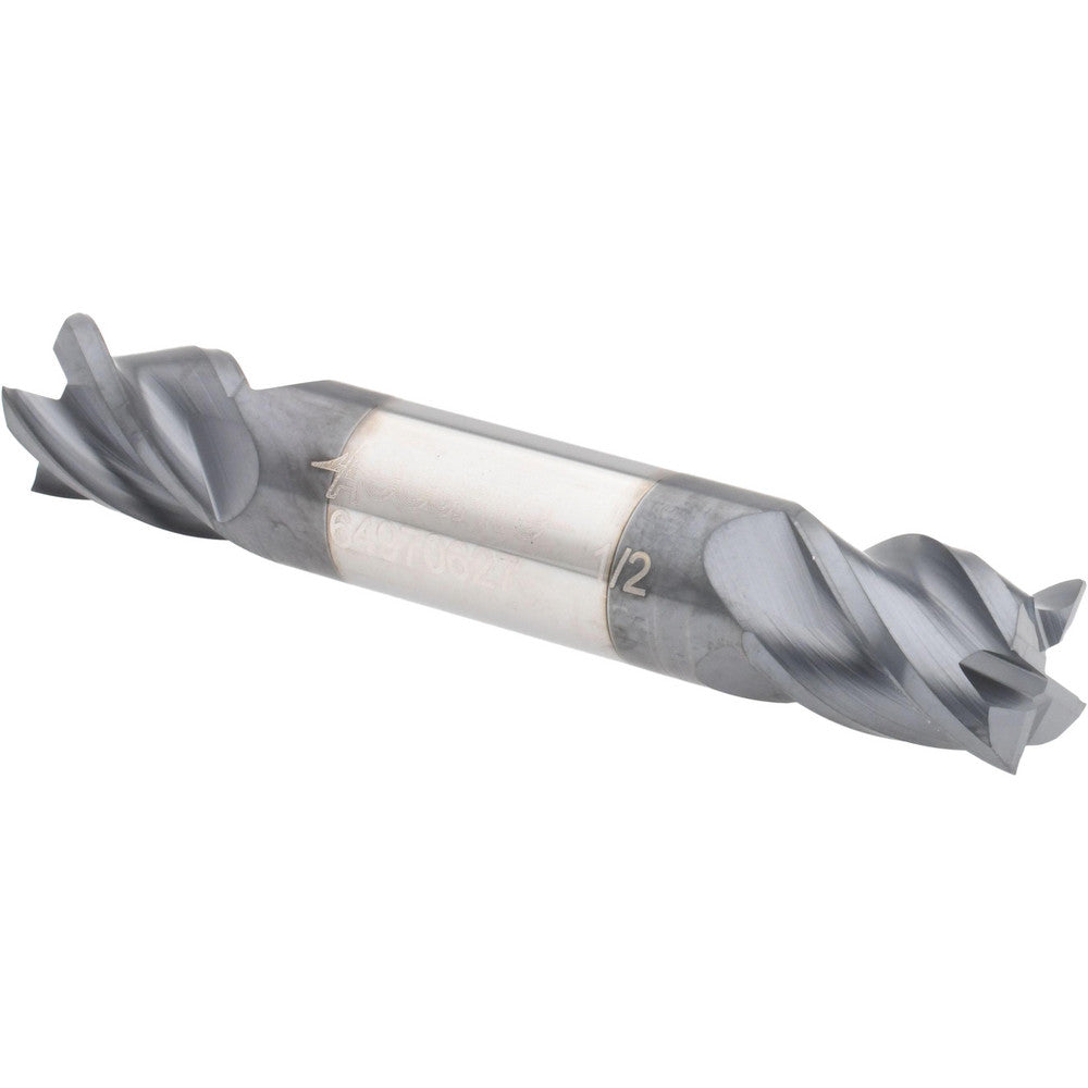 Accupro 64970627 Square End Mill 1/2'' Dia, 5/8'' LOC, 1/2'' Shank Dia, 3'' OAL, 4 Flutes, Solid Carbide