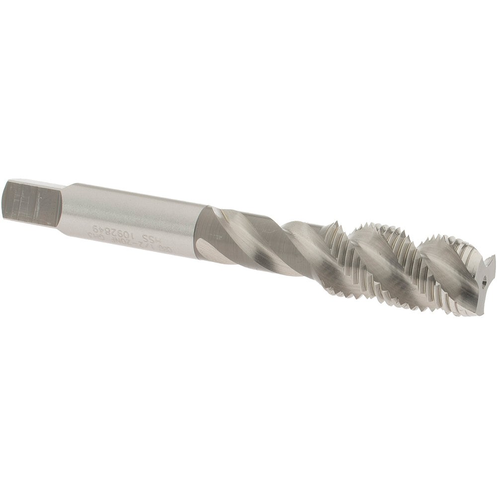 OSG 1432400 Spiral Flute Tap 1/2-20, UNF, 3 Flute, Plug Chamfer, 3B Class of Fit, High-Speed Steel, Bright/Uncoated Finish