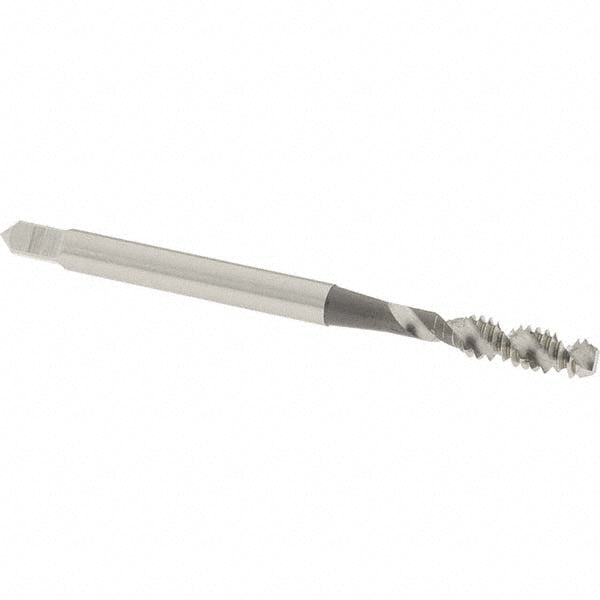 OSG 5001500 Spiral Flute Tap #6-32, UNC, 2 Flute, Bottoming Chamfer, 3B Class of Fit, High-Speed Steel, Bright/Uncoated Finish