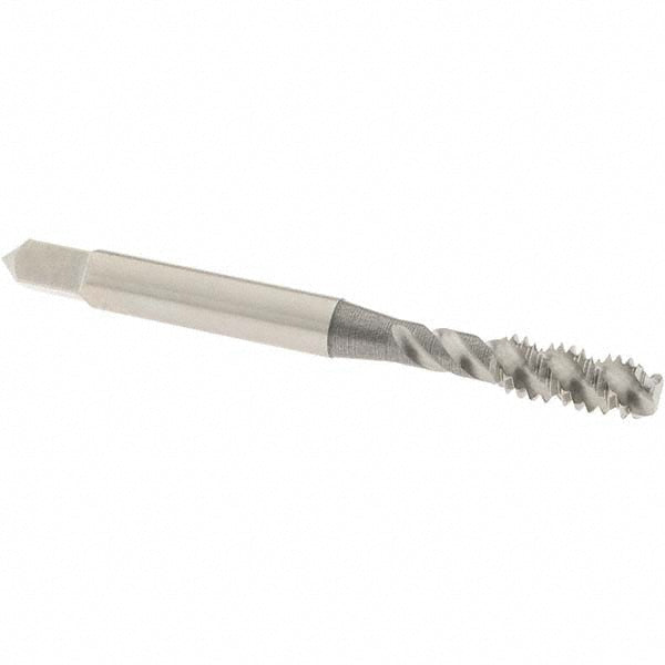 OSG 1413700 Spiral Flute Tap #12-24, UNC, 3 Flute, Bottoming Chamfer, 2B/3B Class of Fit, High-Speed Steel, Bright/Uncoated Finish