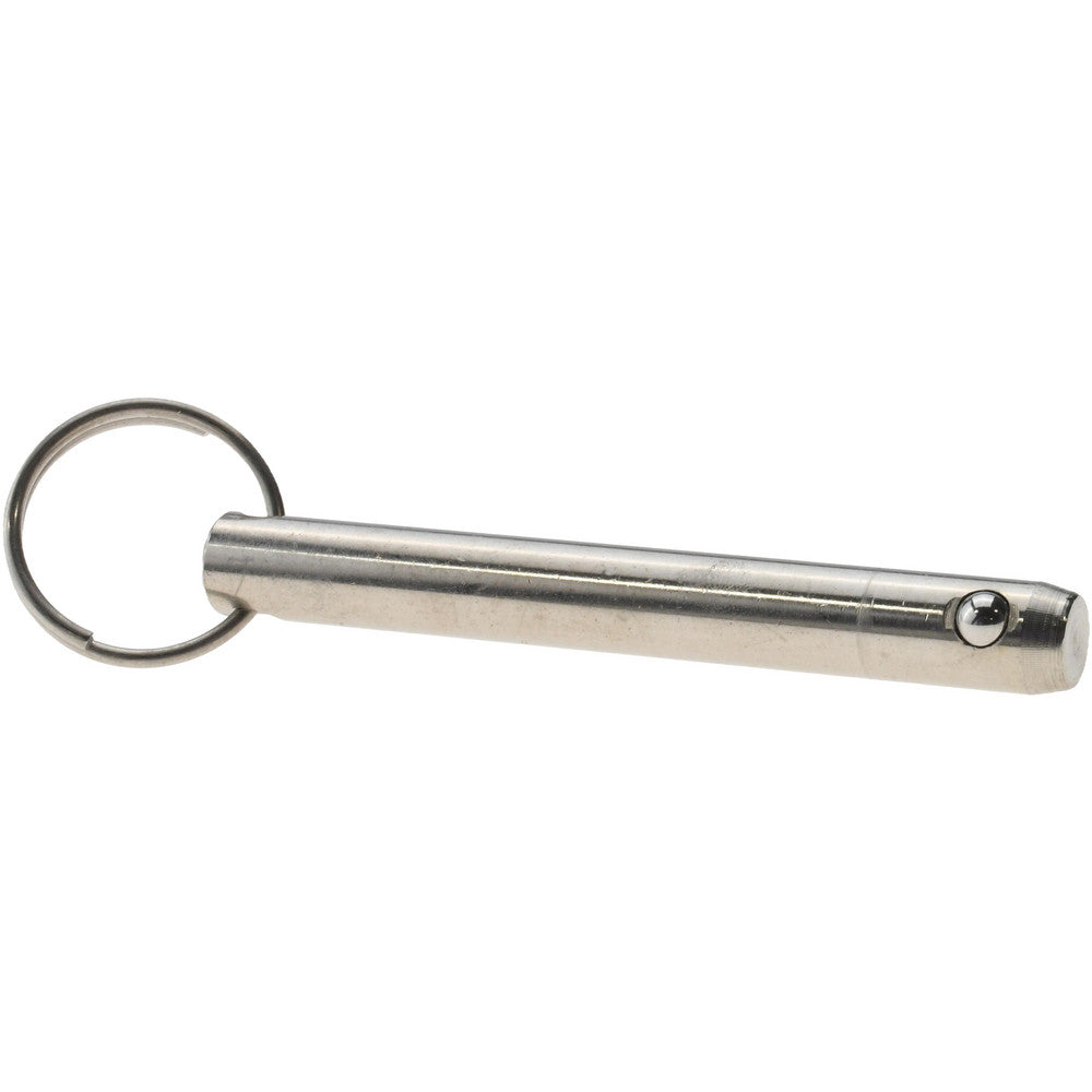 Gibraltar mrq-ss-1142 3/8" Pin Dia, 2-7/8" Long, Zinc Plated Stainless Steel Ball Lock Hitch Pin