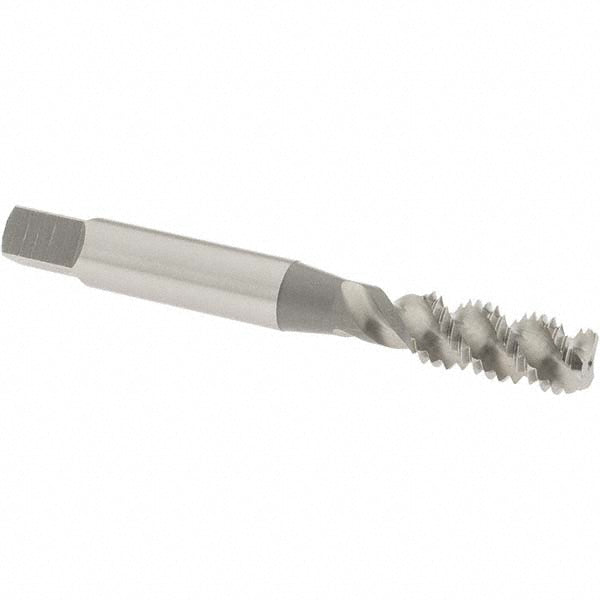 OSG 1986400 Spiral Flute Tap M8x1.25, Metric Coarse, 3 Flute, Bottoming Chamfer, 6H Class of Fit, High-Speed Steel, Bright/Uncoated Finish