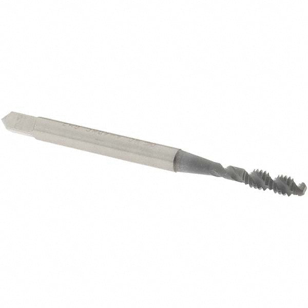 OSG 1406502 Spiral Flute Tap #4-40, UNC, 2 Flute, Bottoming Chamfer, 2B/3B Class of Fit, High-Speed Steel, elektraLUBE Finish