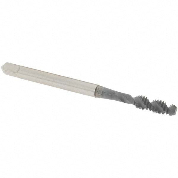 OSG 1412502 Spiral Flute Tap #6-32, UNC, 2 Flute, Bottoming Chamfer, 2B Class of Fit, High-Speed Steel, elektraLUBE Finish