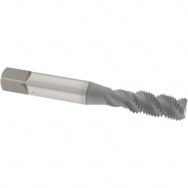 OSG 1431102 Spiral Flute Tap 3/8-24, UNF, 3 Flute, Bottoming Chamfer, 3B Class of Fit, High-Speed Steel, elektraLUBE Finish