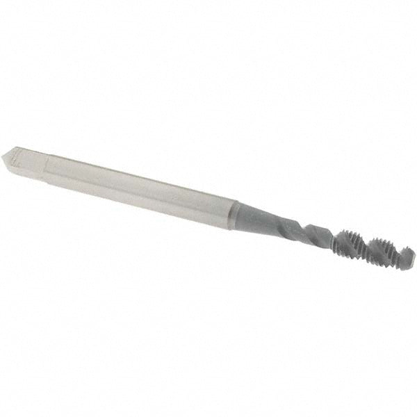 OSG 1985202 Spiral Flute Tap M3x0.5, Metric Coarse, 2 Flute, Bottoming Chamfer, 6H Class of Fit, High-Speed Steel, elektraLUBE Finish