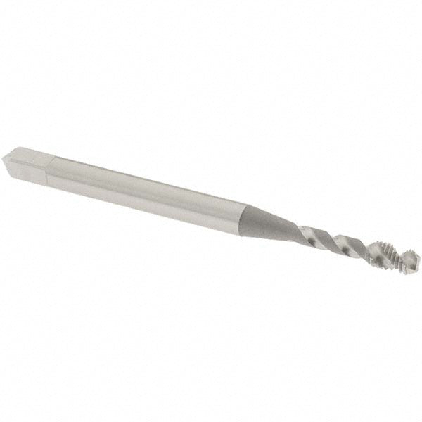 OSG 8003000 #2-56 UNC, 2 Flute, 50&deg Helix, Bottoming Chamfer, Bright Finish, High Speed Steel Spiral Flute STI Tap