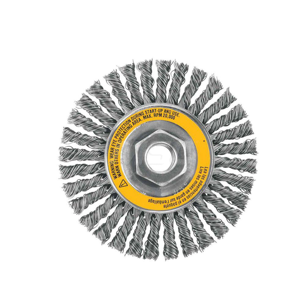 DeWALT DW4926 Wheel Brush 4" Wheel Dia, Knotted