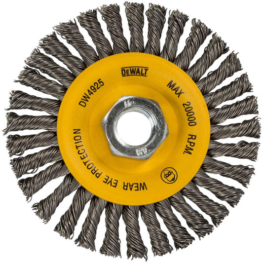 DeWALT DW4937 Wheel Brush  6" Wheel Dia,  Knotted