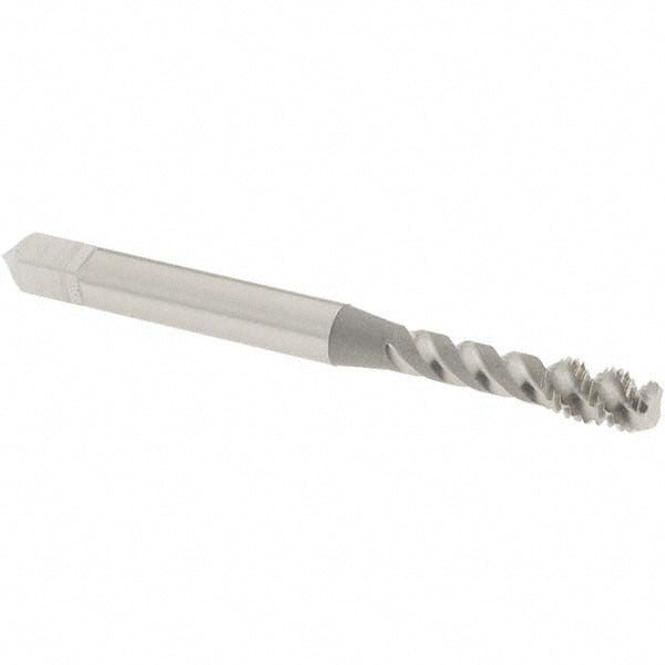 OSG 8007200 #8-32 UNC, 3 Flute, 50&deg Helix, Bottoming Chamfer, Bright Finish, High Speed Steel Spiral Flute STI Tap