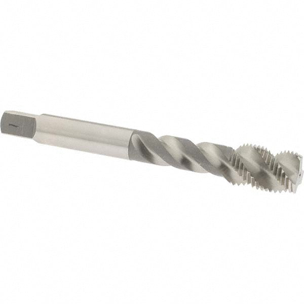 OSG 8015900 3/8-24 UNF, 3 Flute, 50&deg Helix, Bottoming Chamfer, Bright Finish, High Speed Steel Spiral Flute STI Tap
