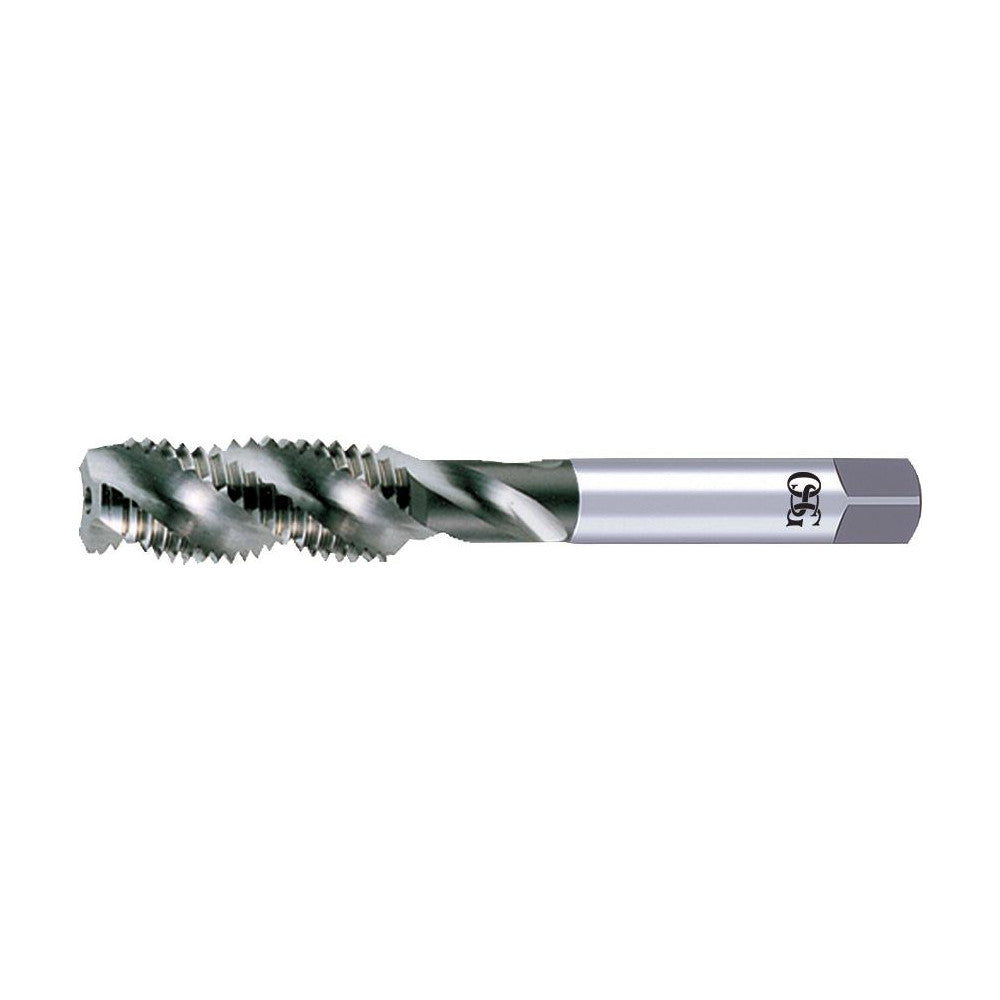 OSG 8017000 7/16-14 UNC, 4 Flute, 50&deg Helix, Bottoming Chamfer, Bright Finish, High Speed Steel Spiral Flute STI Tap